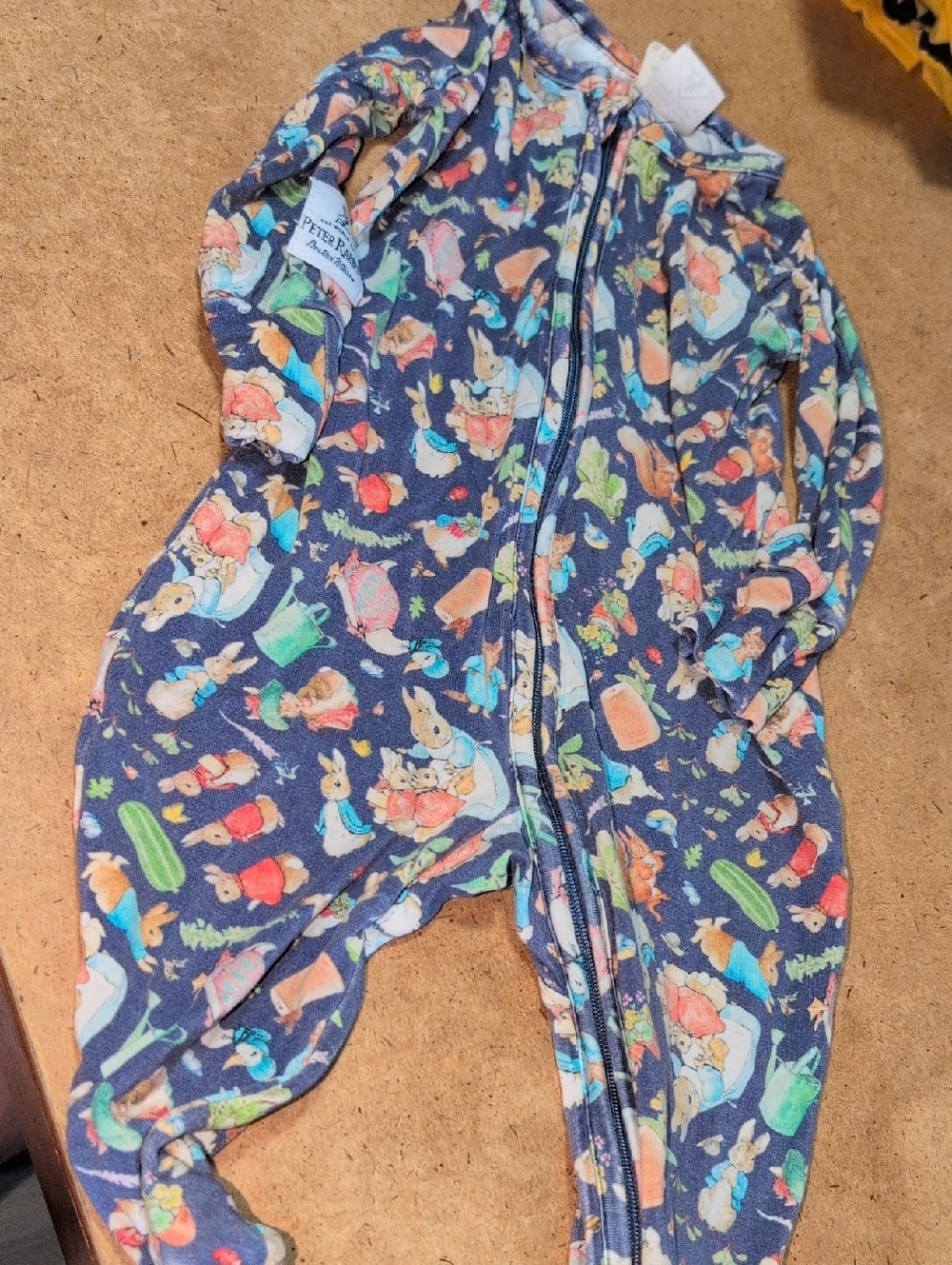Baby Monarch Beatrix Potter Peter Rabbit Bamboo Viscose Footie Sleeper Size 3-6M